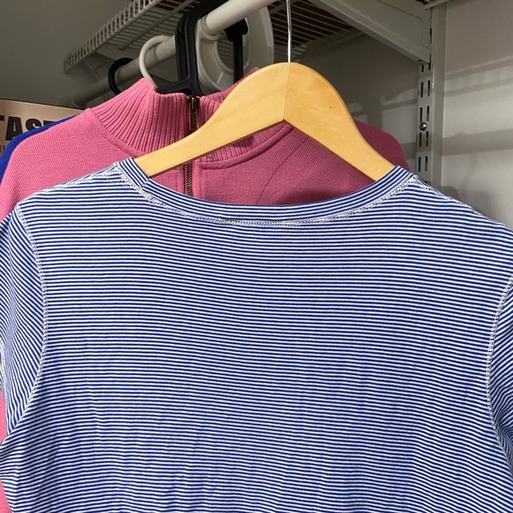 Ralph Lauren Striped Blue Top - Picture 2 of 3